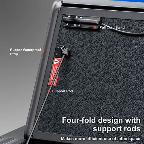 Low Profile Hard Quad-Fold Tonneau Cover for Toyota Tacoma